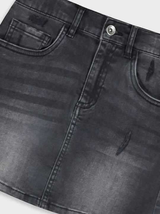 Kids Denim Skirt Black
