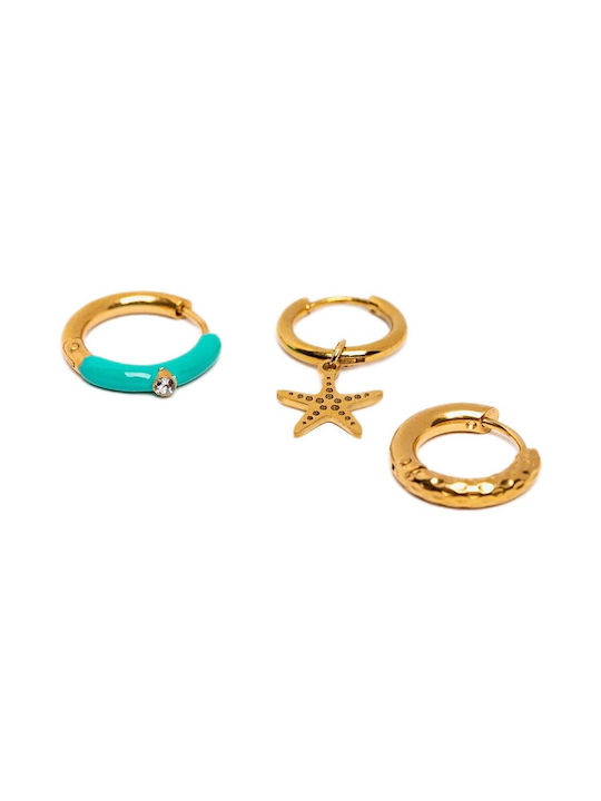Tiffosi Earrings Made Of Gold Plated Steel