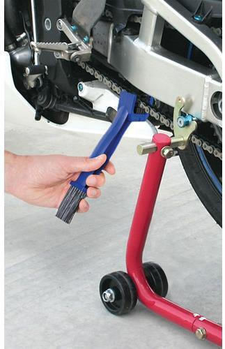 Double Chain Cleaning Brush Bicycle 2 Functions Front Rear - L9482.0 Lampa Red
