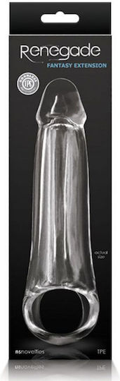 Ns Novelties Renegade Fantasy Extension Προέκταση Πέους Medium Clear 20cm