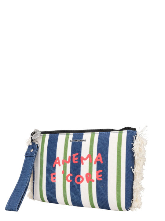 Fabric Women's Handbag Navy Blue