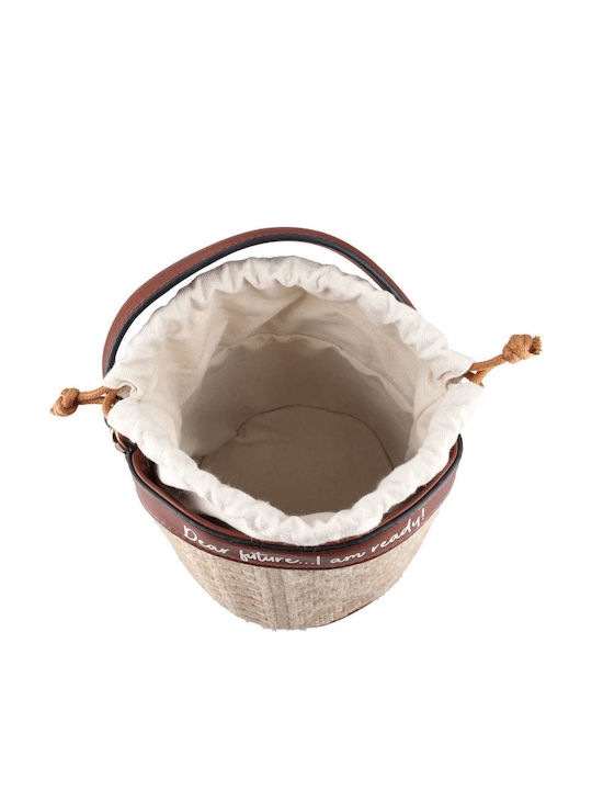 Bucket Women's Handbag Shoulder Beige 2620B28-01