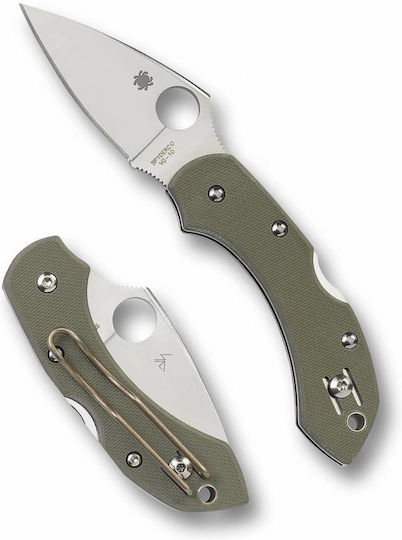 Spyderco Dragonfly Cuțit de Buzunar cu Mecanism de Blocare Negru în Husă