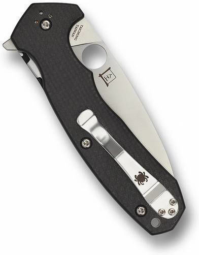 Spyderco Μαχαίρι Μαύρο σε Θήκη