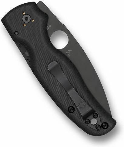Spyderco Μαχαίρι Μαύρο σε Θήκη