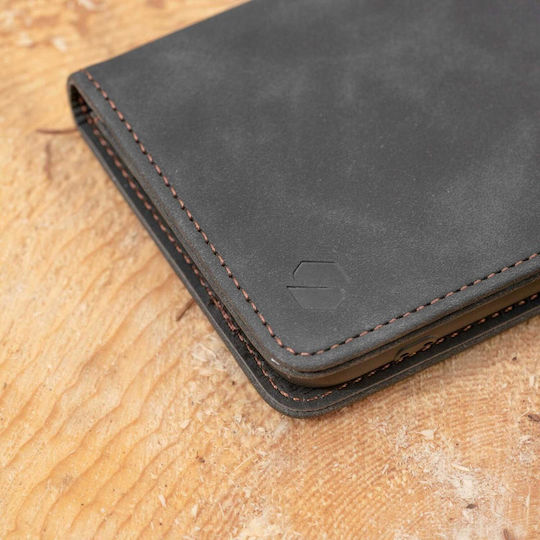 Spacecase Leather and Silicone Wallet Black for Galaxy S26+