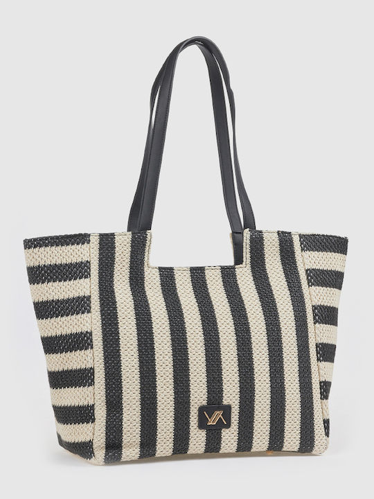 Straw Women's Shoulder Bag Black
