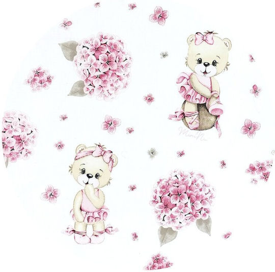 MimiNu Crib Bumper Standard Inside Pink Ballerina 30x180cm