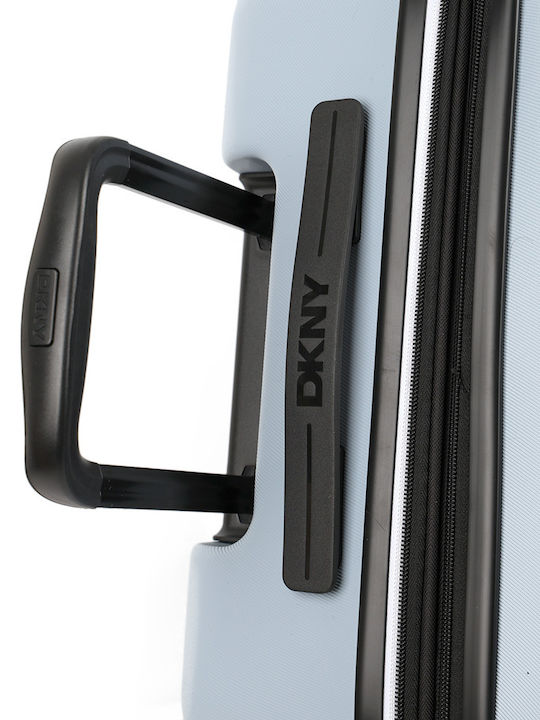 DKNY Μεγάλη Βαλίτσα Ταξιδίου Σκληρή Σιελ με 4 Ρόδες