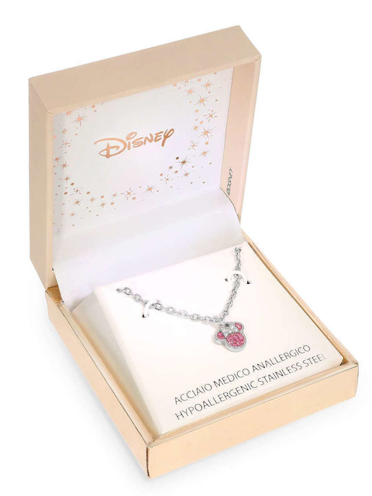 Disney Κολιέ από Ατσάλι με Ζιργκόν