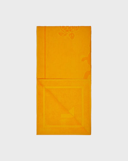 Vilebrequin Solid Organic Cotton Beach Towel Mango