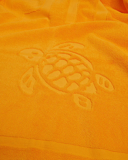 Vilebrequin Solid Organic Cotton Beach Towel Mango