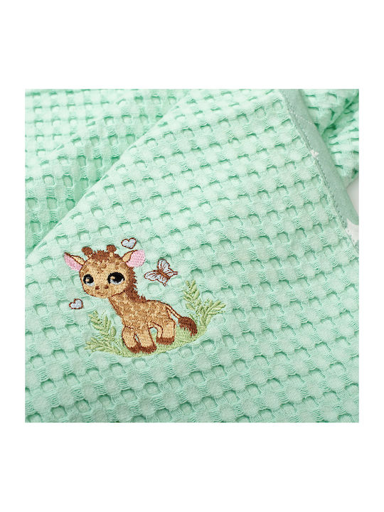 Dimcol Nursery Swaddling Blanket Giraffe 80x110cm