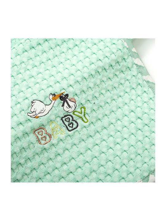 Dimcol Nursery Swaddling Blanket Stork 80x110cm