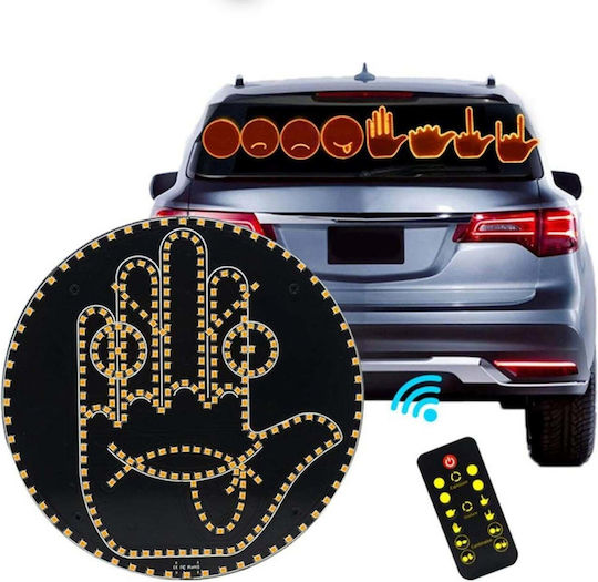 Lampă Led Auto cu Gesturi 8 Moduri Alimentată cu Baterie Telecomandă 17 Cm