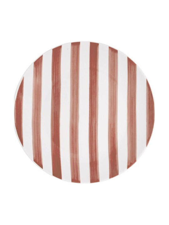 Estia Ligne Shallow Pink Plate with Diameter 27cm