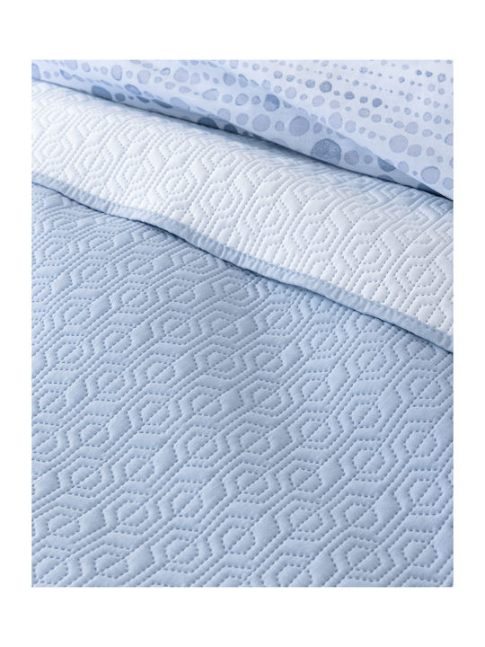 Nima Orion Tagesdecken Halbdoppel Microfiber Himmelblau 180x240cm