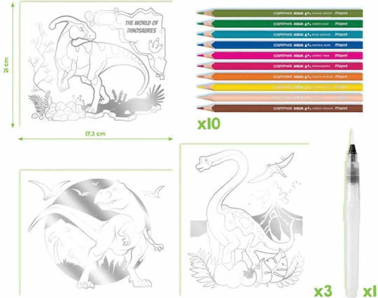 Creative Aqua Art Dinosaur Painting Watercolors Aquarelle
