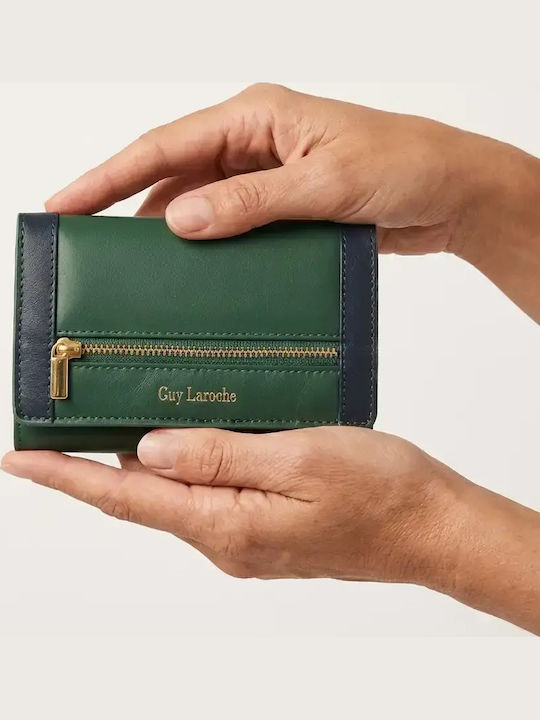 Small Leather Women's Wallet with RFID Green