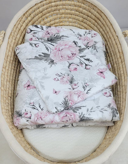 Newborn Подредба Одеяло За Количка Розово 75x100см