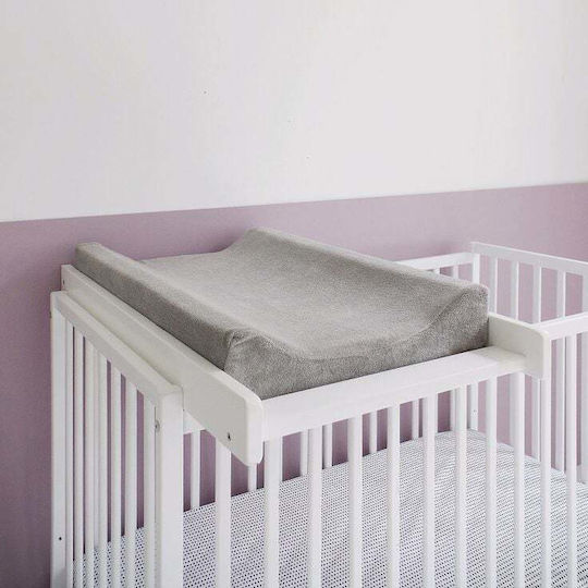 Hard Changing Pad with Cover Made of White Wood for Bed 51x86cm