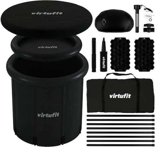 Virtufit Ледена Вана Xxl 375 Литра Антрацит Аксесоари