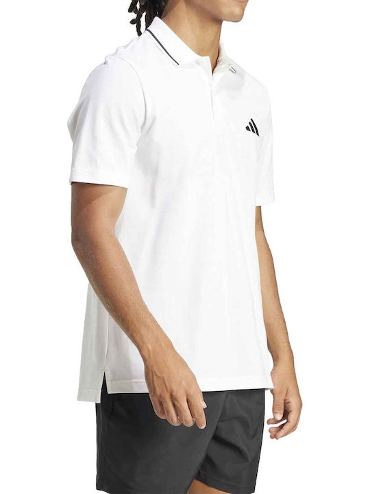 adidas Essentials JE9020 Ανδρική Μπλούζα Λευκή