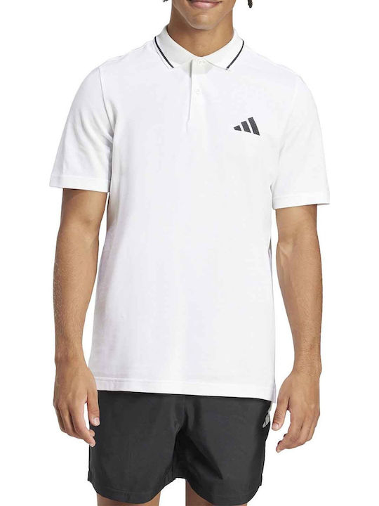 adidas Essentials JE9020 Ανδρική Μπλούζα Λευκή