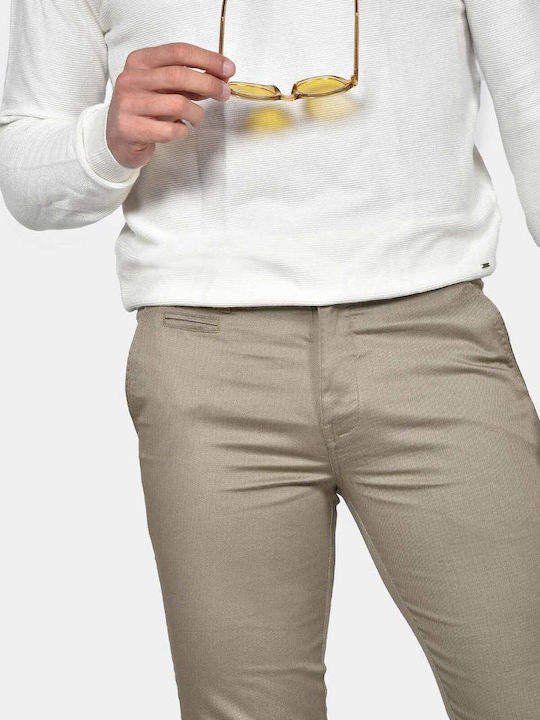Herrenhose Chino Elastisch Khaki