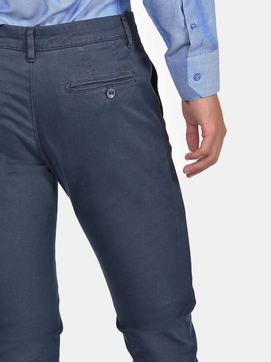 Men's Trousers Chinos Elastic Slim Fit Navy