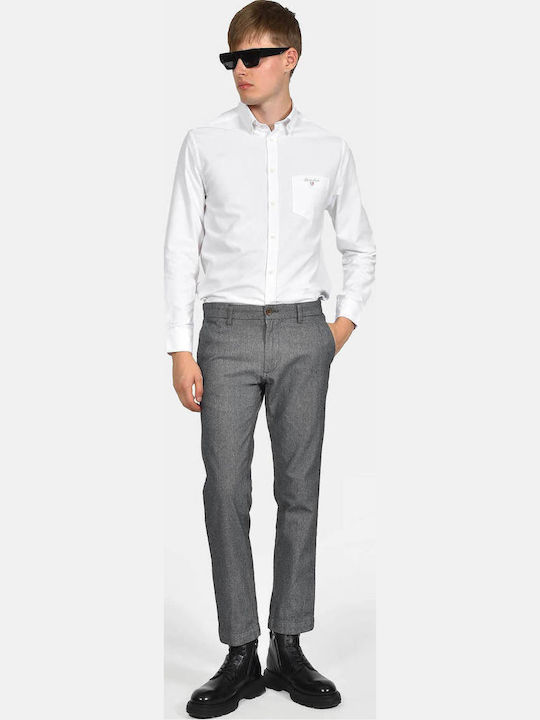 Men's Trousers Chinos Elastic Light Grey