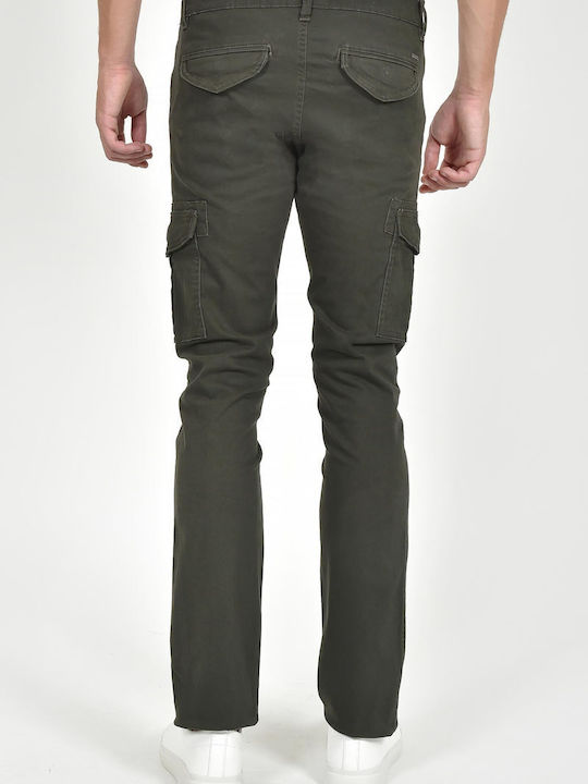 Men's Trousers Cargo Elastic Regular Fit Khaki