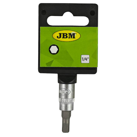 JBM Bit-Stecknuss mit Inbusschlüssel-Bit und Antriebsvierkant 1/4'' Größe H4 1Stück