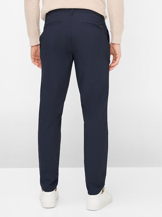 Brax Brax Herrenhosen Chinos Elastisch in Schlank Passform Dunkelblau