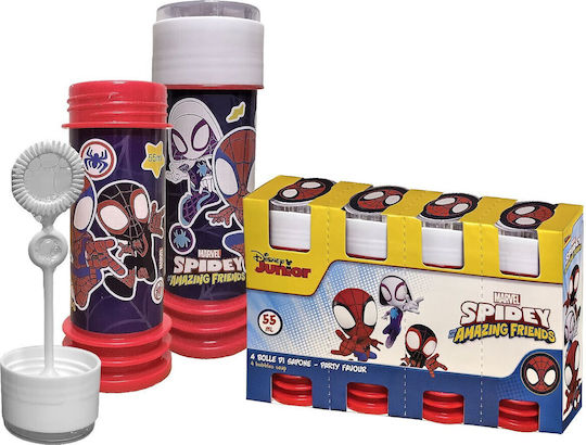 Σαπουνόφουσκες Spidey & Friends Σετ 4 Τεμ 55ml Spiderman