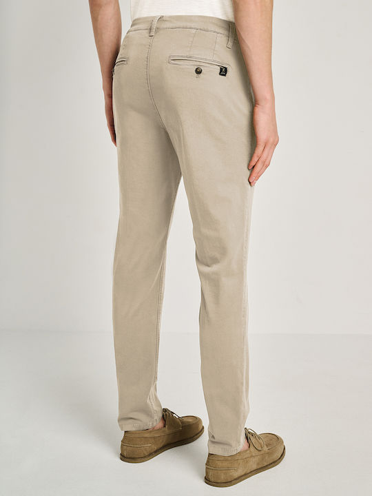 Culton Men's Trousers Chinos Elastic Beige Light