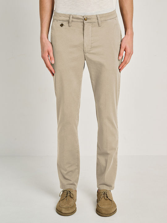 Culton Men's Trousers Chinos Elastic Beige Light