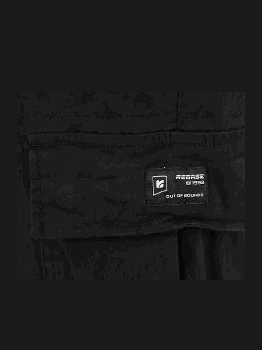Herrenhose Cargo Elastisch Schwarz