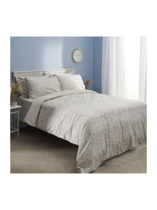 Charalambidis Textiles Salonica Σεντόνι Υπέρδιπλο 230x260εκ. Μπεζ