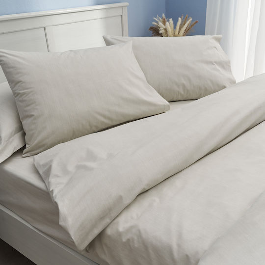 Charalambidis Textiles Salonica Σεντόνι Υπέρδιπλο 230x260εκ. Μπεζ