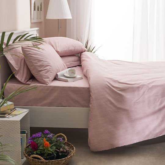Charalambidis Textiles Salonica Bettlaken Super-Doppel mit Gummibettlaken 160x200+30cm 1