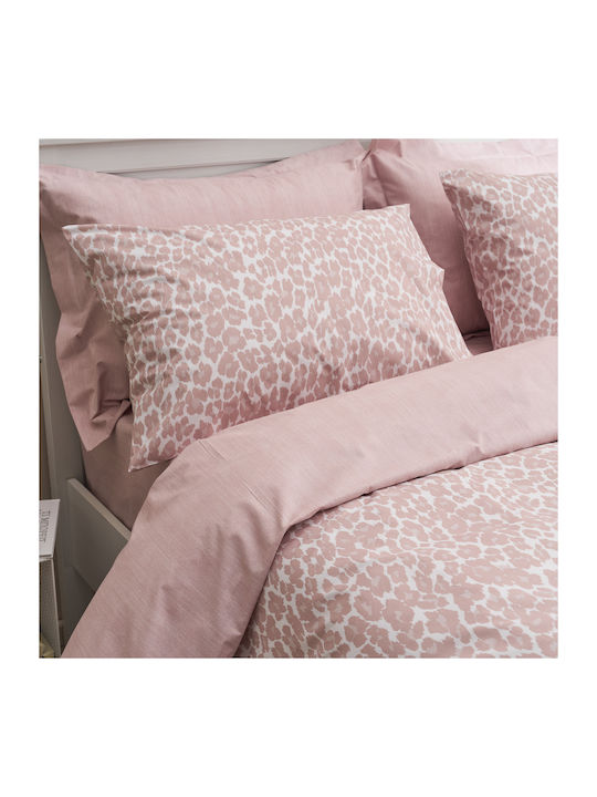 Charalambidis Textiles Leopard Bed Sheet Double with Rubber Hugger 160x200+30cm 1