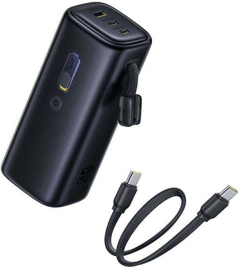 Baseus EnerGeek GX11 MiFi Power Bank 20000mAh 67W With USB-A Output Port And 2 USB-C Power Delivery Output Ports Black