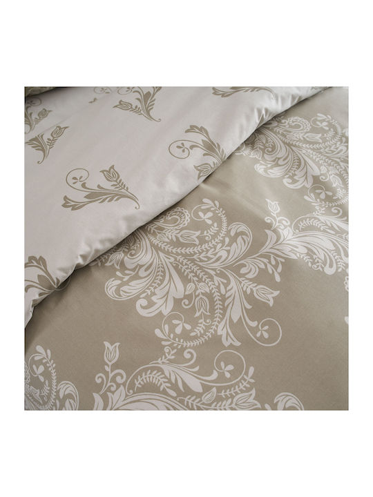 Charalambidis Textiles Δαντέλα Σεντόνι King Size με Λάστιχο 180x200+30εκ. 1