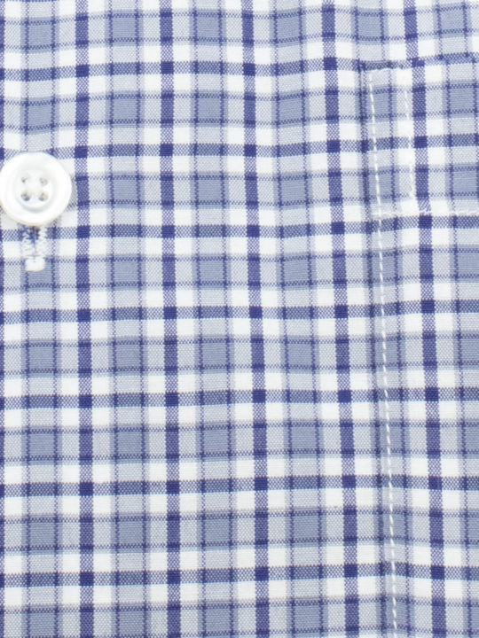 Long Sleeve Shirt Regular Fit Checked White Grey