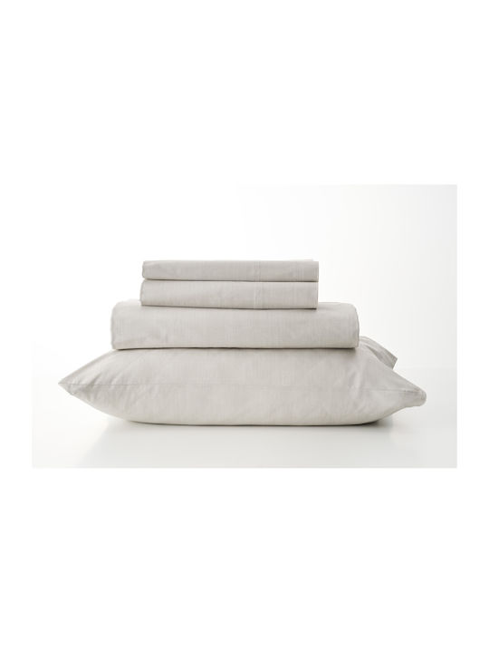 Charalambidis Textiles Leopar Σεντόνι Υπέρδιπλο με Λάστιχο 160x200+30εκ. 1