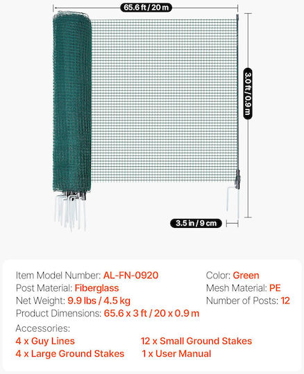 Vevor Wire Fencing Set 20m
