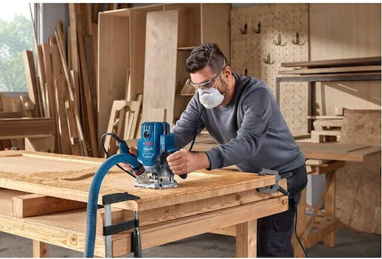 Bosch PRO GOF 20-12 Plunge Router 2000W with Speed Setting and with Dust Suction System