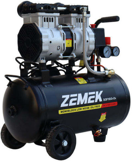 Zemek Einphasig Luftkompressor 82dB mit Leistung 1.5hp und Lufttank 24Es DOF1100-24