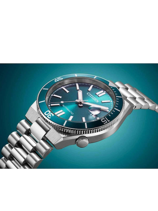 Citizen Men's Automatic Watch with Silver Metal Bracelet